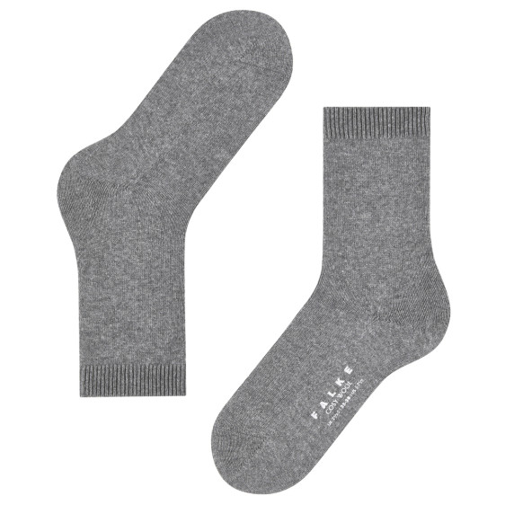 detail 47050 3390 LIGHT GREYMEL. 39-42 Ponožky Falke Cosy wool