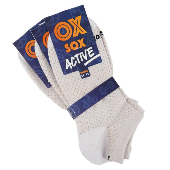 detail 94012 35-38 mix 1 Olet ponožky sportovní bavlněné letní 3 páry v balení