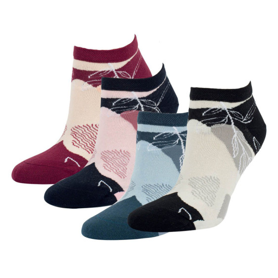 detail 1534524 Ponožky Olet bavlněné sneaker vzorované 4 páry v balení