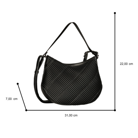 detail 012043 Finley black Kabelka Gabor