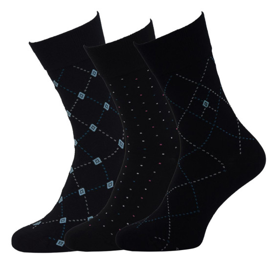 detail 71018 Ponožky Olet bambusové oblekové elastan 3D 3 páry v balení 43-46