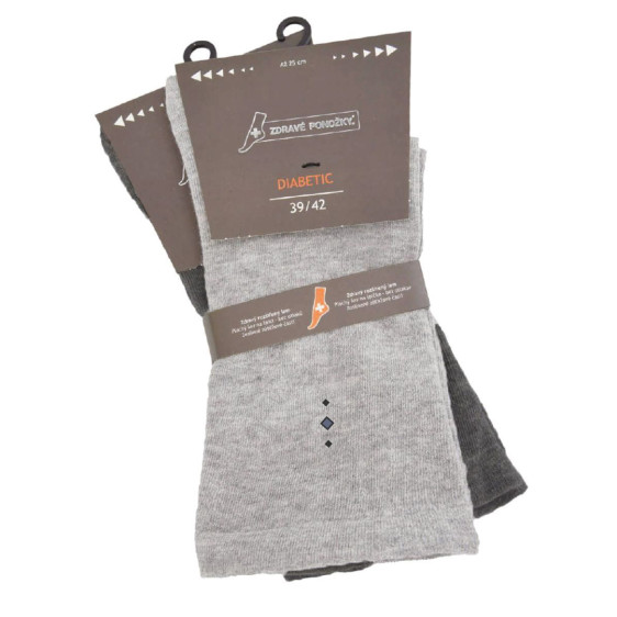 detail 91130 43-46 Ponožky Olet zdravotní elastické rozšířené 2 páry v balení