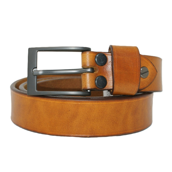 detail OPASEK VALEŠOVÁ KOŽENÝ HNĚDÝ 110/3 CM