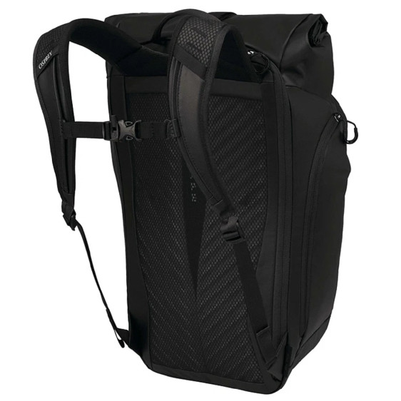 detail Transporter Roll Top Raven Black Batoh Osprey