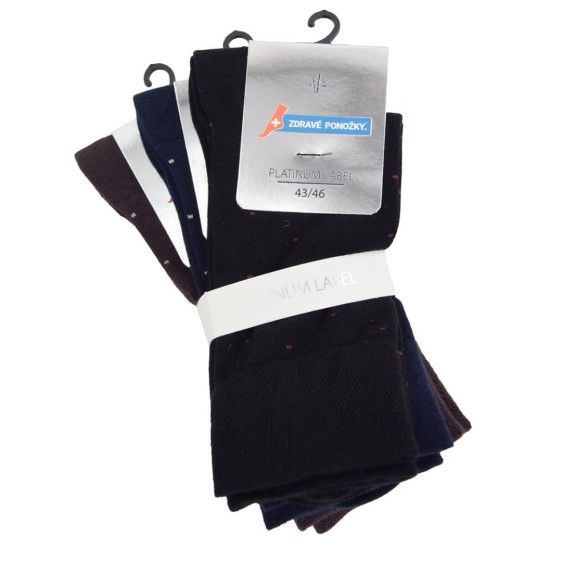 detail 71042 39-42 Ponožky Olet zdravé pánské oblekové 3 páry v balení