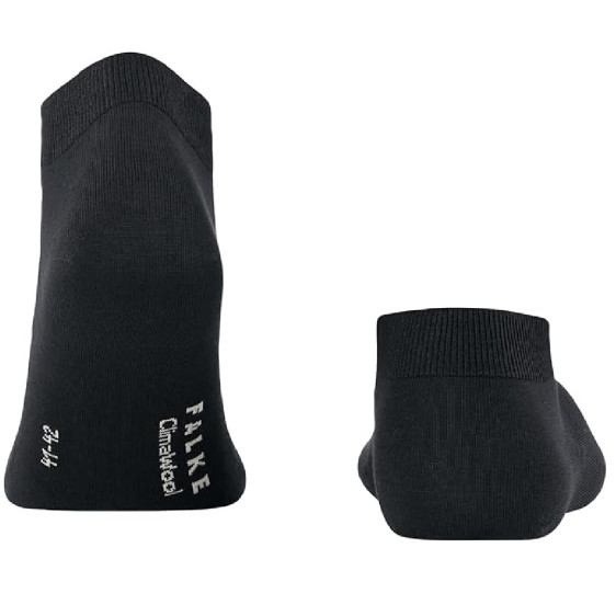detail 14418 3000 black 41-42 Ponožky Falke Clima Wool