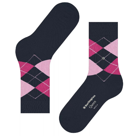 detail 22004 6123 marine 36-41 Ponožky Falke Burlington Queen