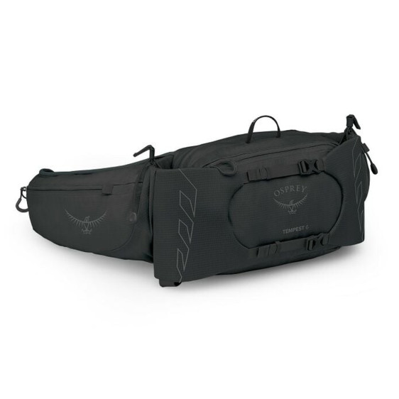 detail TEMPEST 6, black/coal grey, Osprey ledvinka *