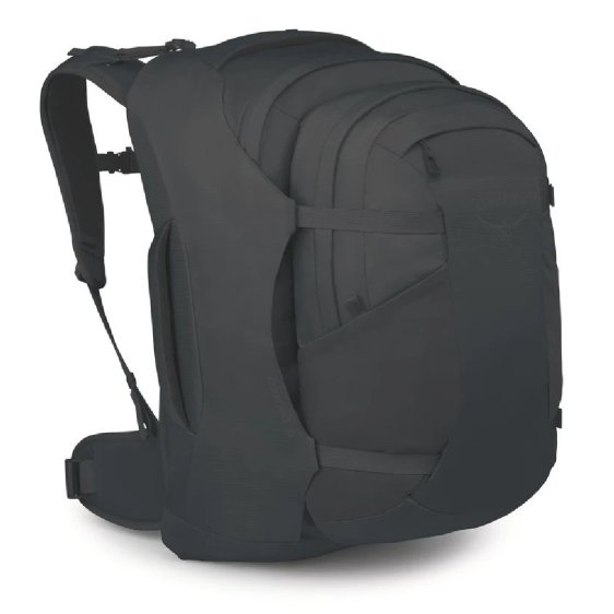 detail Farpoint 55, black, Osprey cestovní batoh