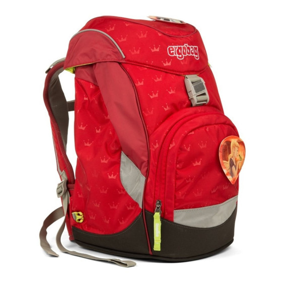 detail BATOH ERGOBAG PRIME KISS THE BEAR RED CROWNS