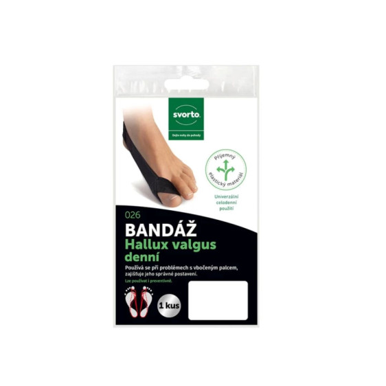 detail BANDÁŽ HALLUX VALGUS DENNÍ LEV