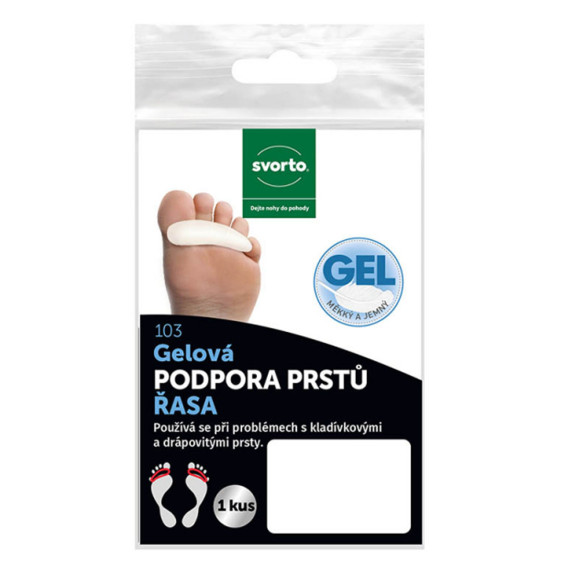 detail GELOVÁ PODPORA PRSTŮ ŘASA SVORTO