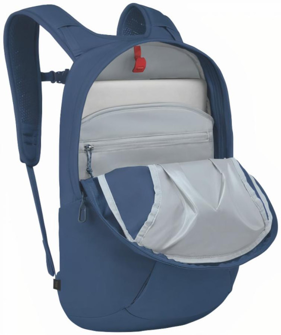 detail FARPOINT FAIRVIEW TRAVEL DAYPACK, antique blue, Osprey batoh *